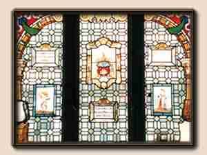 Historisches Fenster der Falle.